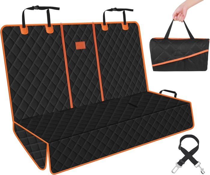 Housse Protection Voiture Chien Siège Arrière Imperméable Avec Fenêtre Maille