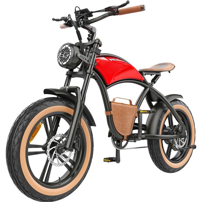 Vélo Électrique Hidoes B10 - Moteur 1000 W - Batterie 48 V 13 Ah - Gros Pneu 20 x 4' - Autonomie 60 km - Fourche Avant Hydraulique