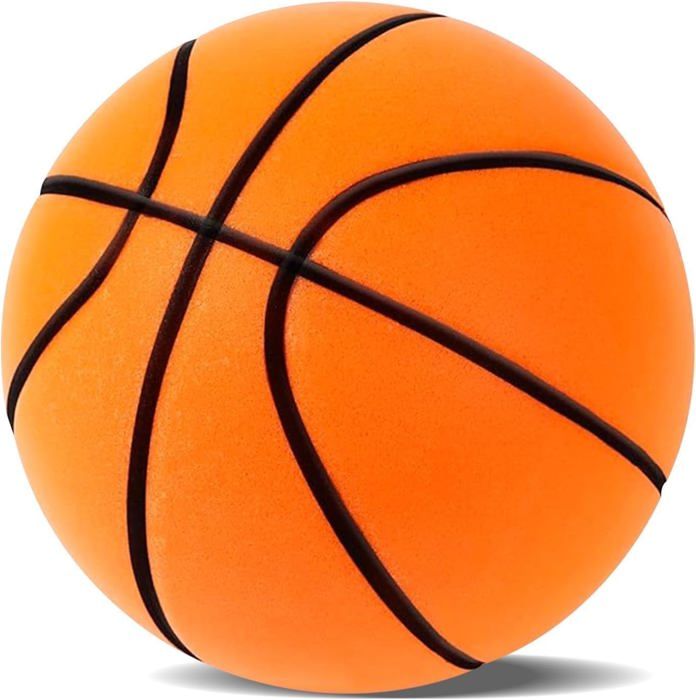 Ballon De Basket Silencieux 2026 – Taille 7, Mousse Haute Densité Sans Revêtement, Sans Gonflage, Rebond Ultra-silencieux – Entraînement Indoor