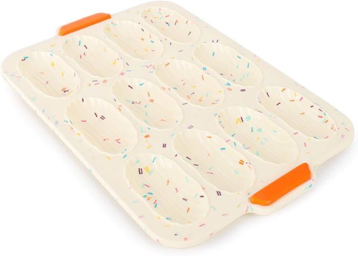 Moule Madeleine Silicone - Moule 12 Madeleines 35 x 24cm Beige