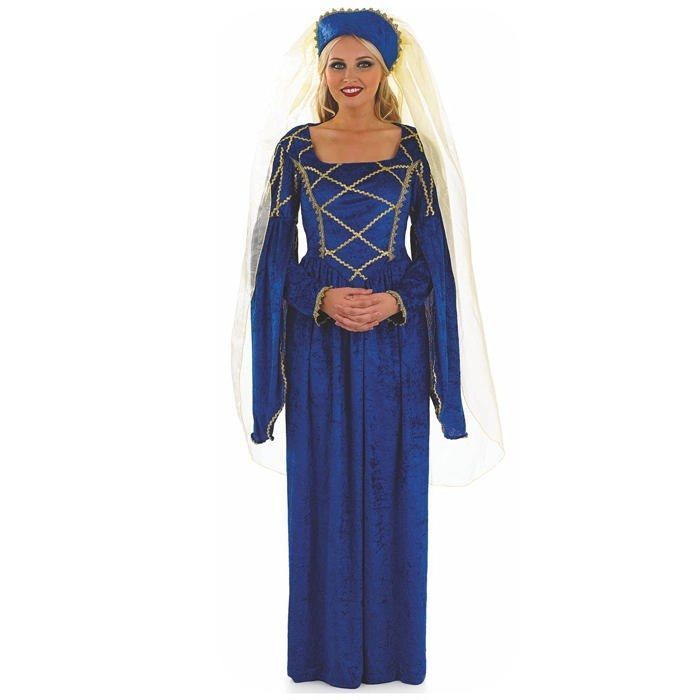 Robe Médiévale élégante Pour Femme - Déguisement Halloween Chic, Costume Renaissance Parfait Pour Soirées à Thème