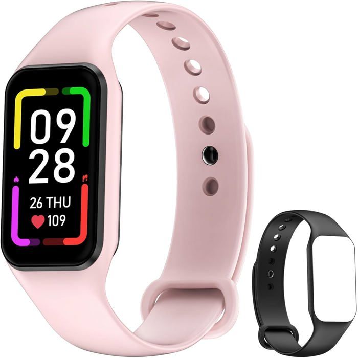 Montre Intelligente Pour Femmes Montre De Fitness Écran Couleur 1,47 Pouces  Bracelet De Fitness Podomètre Moniteur De Sommeil Fréq