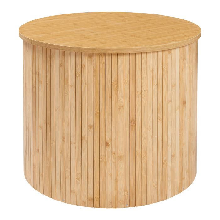 Table basse Ledepid bambou 48 x 60 cm naturel