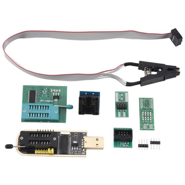 Módulo CH341A Programador USB BIOS CH341 24 25 Série EEPROM Flash Para 93CXX/25CXX/24cxxx