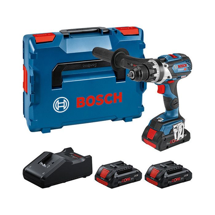 Perceuse visseuse 18V BOSCH GSR 18V 110 C 3 batteries ProCORE 4Ah Chargeur inclus Sans fil