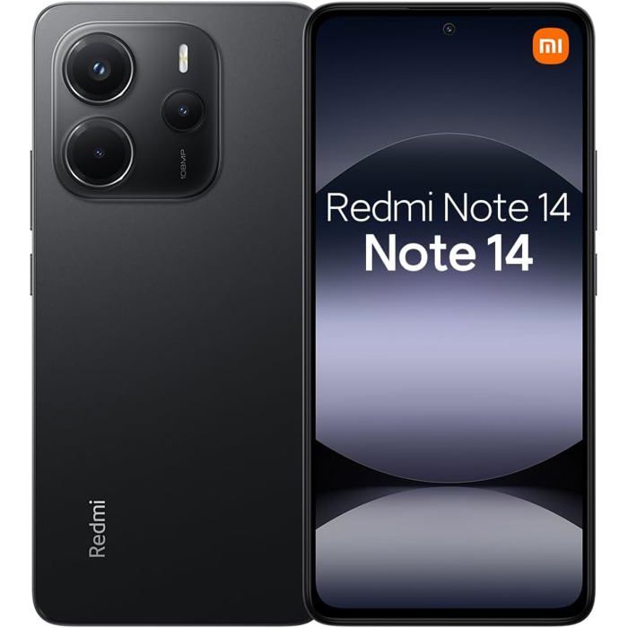 Xiaomi Redmi Note 14 Smartphone 8 Go + appareil photo IA 108 Mpx durable processeur MediaTek Helio G99 Ultra écran 120 Hz protection oculaire batterie 5500 mAh NFC sans chargeur