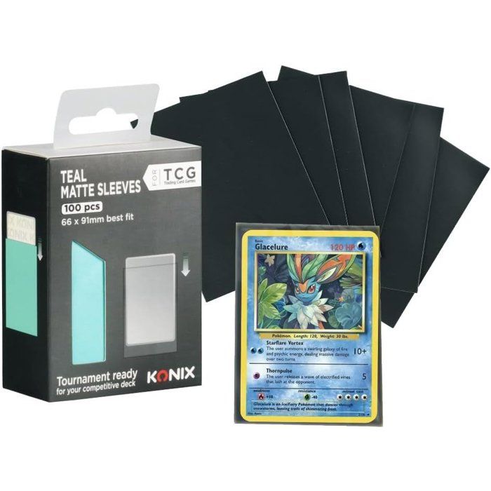 Protège cartes Matte Sleeves Konix 66 x 91 mm 100 pièces Anti reflet Neuf - vue 7