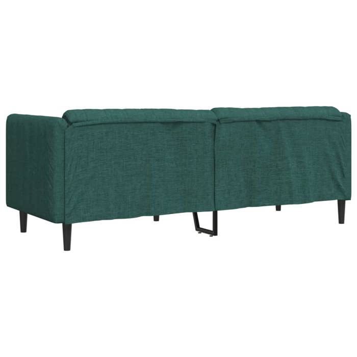 BURKE@ Sofa salon à Trois places - Canapé TRIPLE - Cadre solide - vert foncé tissu 193x76.5x74.5 cm SS294