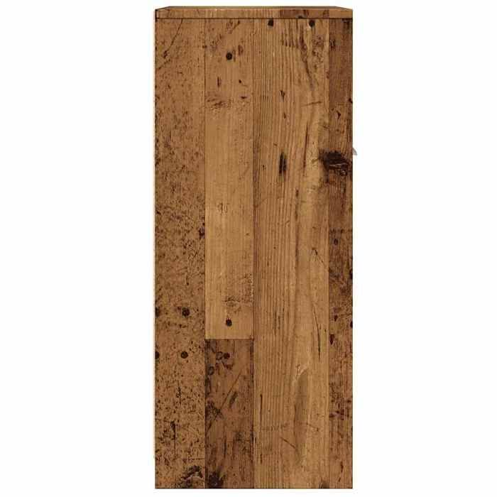 Soldes Printemps Armoire de salle de bain - SOLOMOON - Meuble wc - vieux bois 60x33x80 cm bois ingénierie SSS2079