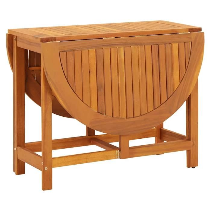 Table Balcon/Terrasse Brun - Magnifique Table de jardin élégante - VENDUE SEULE - 130x90x72cm Bois dacacia massif -t533978