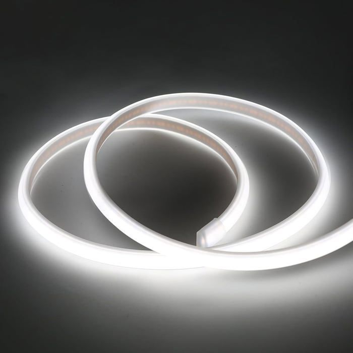 Eclairage Led Cob Ruban 220V 1M 2M 3M 5M 10M Blanc Chaud Blanc Froid 3000K 4000K 6000K Ip67 Waterproof Strip Light(Blanc Fro[CA59]