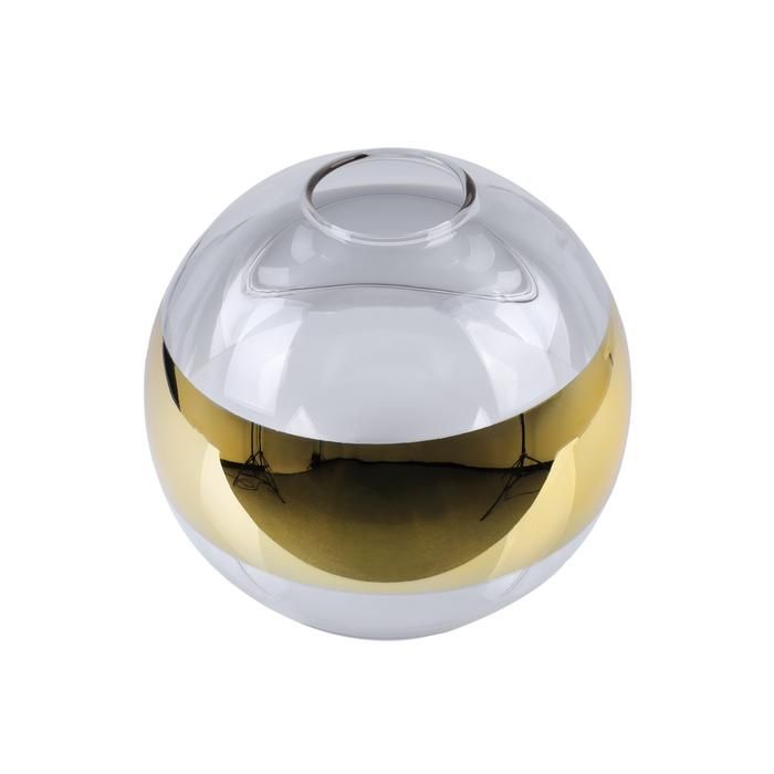 Abat-jour rond incolore doré - Light Home - 15 cm - 0 5 kg - Pour lampe suspendue de plafond - Universel