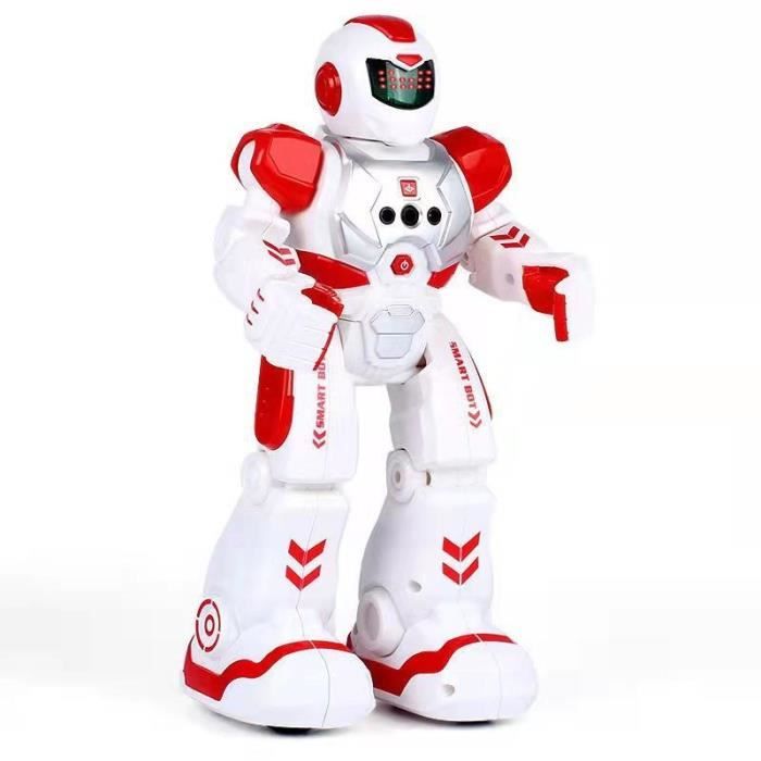 Comparer les prix de Robot rouge-Jouet robot Emo avec poignée sans fil, jouets intelligents, danse, commande vocale, capteur, chan
