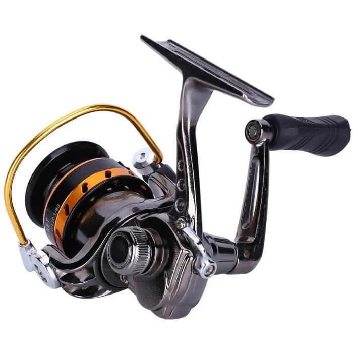 Moulinet De Pêche Spinning Tout Métal 5000 - Frein Max 30 Kg (66 Lb), Ratio 5.2:1 - Pour Eau Douce Et Mer