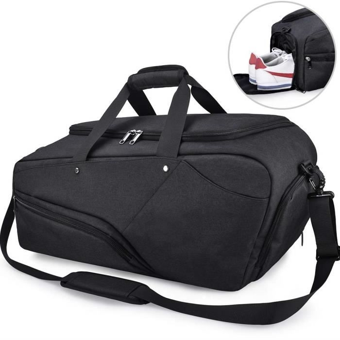 NUBILY Sac Sport Homme Sac de Voyage avec Compartiment à Chaussures Grande  Capacité Imperméables Sac Gym Fitness Sac Bandoulière 40L Blue - Cdiscount  Sport