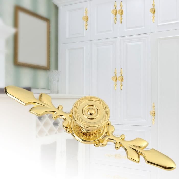 22 mm Beau Décor Doré pied LOT 4 BOUTONS NEUFS