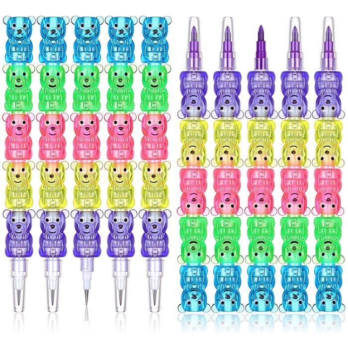 Lot De 12 Crayons + 4 Gommes Capybara - Design Mignon Pour Enfants - Fournitures Scolaires, Cadeau Anniversaire - Pour 5-12 Ans - 8