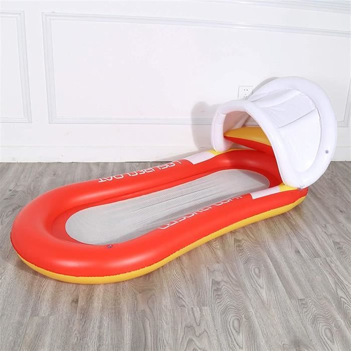 WERNNSAI – Hamac Gonflable 4 En 1 Pour Piscine – Chaise Longue, Siège, Dériveur – 130x70 Cm – Capacité 113 Kg – Idéal Plage Et Lac