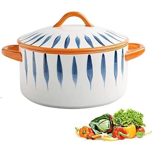 Instantan Cocotte Plats en cocotte avec Couvercle 1 L Plat en cocotte Bol à Soupe ...