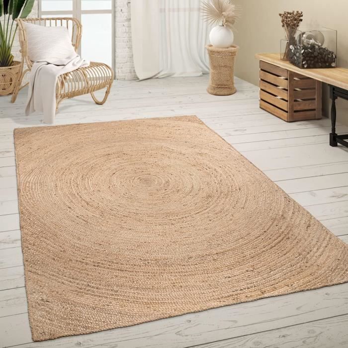 CONSILIO CONCEPT 120 x 170 tapis salon nature beige jute tissé