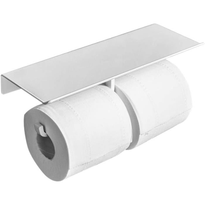 Support Papier Toilettes Dérouleur Papier Toilette Auto-Adhésif De
