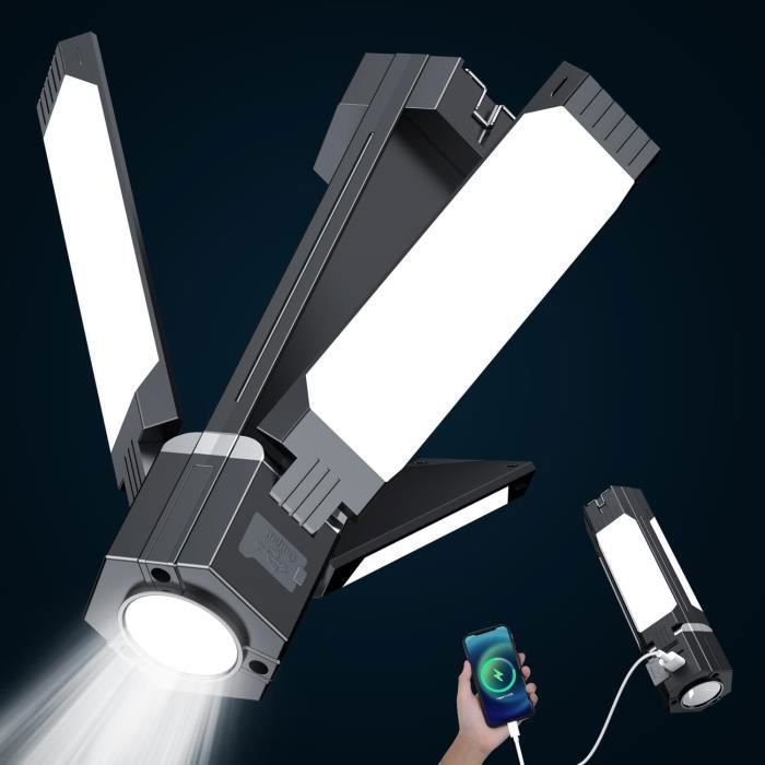 Lanterne Camping LED Rechargeable USB - Verte - Portable Et étanche