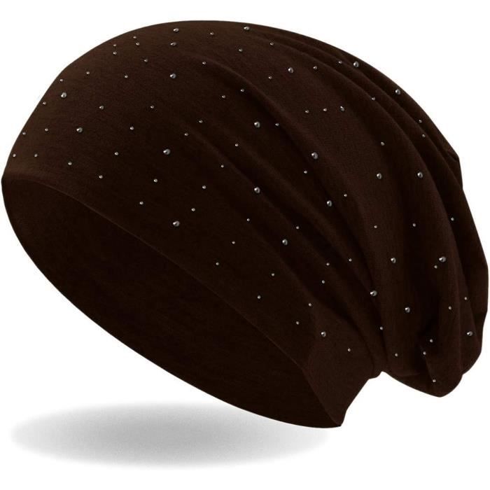 Pierres En Strass Beanie Slouch Long Avec Beau Strass