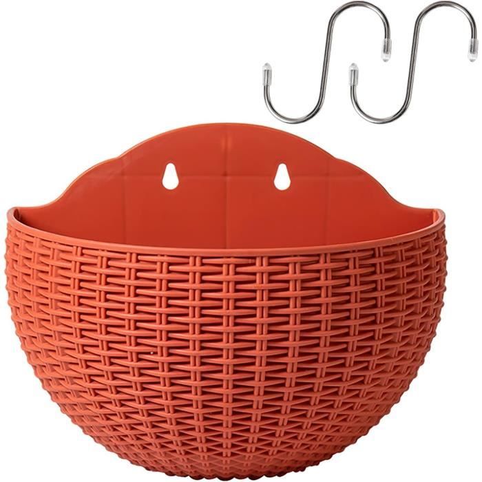 Lot De 6 Pots De Fleurs Muraux En Céramique Avec Corde - Décoration Suspendue Intérieur Balcon