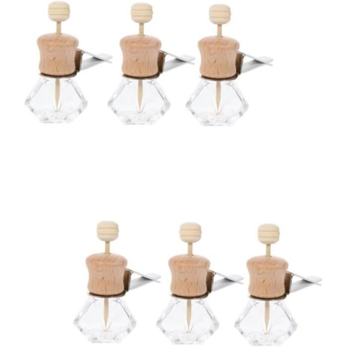 Scent-Hi Parfum Voiture - Désodorisant Clip Aération | Parfum Ocean Breeze Et Voiture Neuve | 4ml X 6 | Élimine Les Mauvaises Odeurs