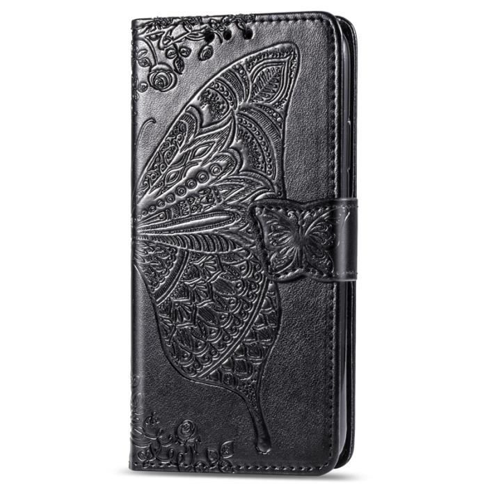 Étui Portefeuille Pour Honor 400 5G - Coque TPU + Cuir PU, Gaufrage Papillon, Fentes Cartes, Support Intégré, Rose