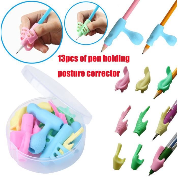 8 Aides à L'écriture Pour Enfants BDEPSTR - Guide Doigts Pour Crayons - Correction Posture