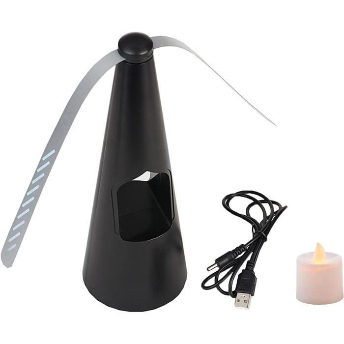 Ventilateur Anti-mouche 2 Pièces - Pour Table - Fonctionne Sur Piles AA - Silencieux Et Portable - Repousse Mouches Et Insectes