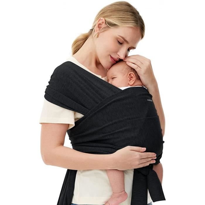 Momcozy Echarpe Portage Bebe Nouveau-nés Jusqu à 50 Lb Echarpes Réglable Tailles Xxs-xxl D