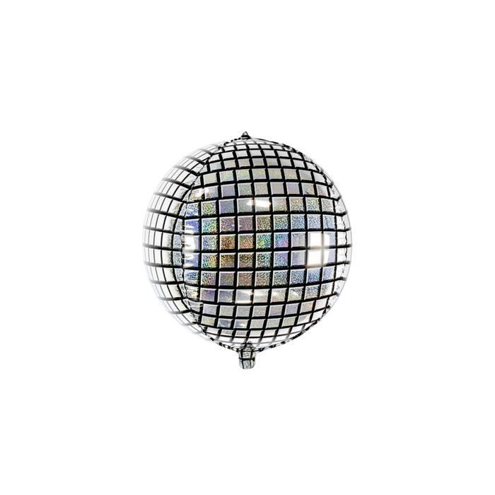 Boule disco rotative Ø 15 cm avec socle, 18 LED colorées et 2 effets  lumineux, Accessoires clubbing