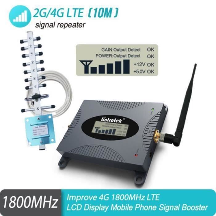 4G Amplificateur de Signal Réseau Lintratek 4G LTE, Amplificateur Pour  Téléphonie Mobile DCS 1800MHZ GSM - Cdiscount Téléphonie