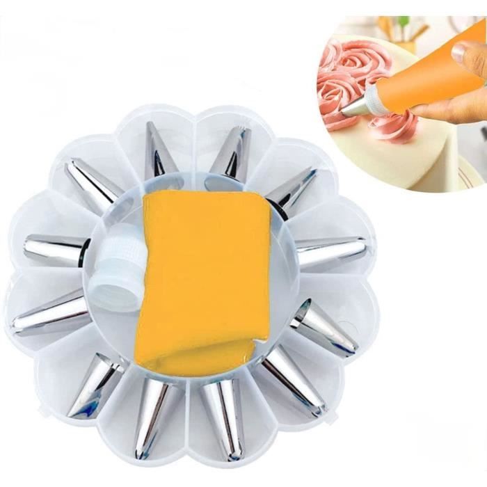 Lot De 10 Pochettes À Douille Et Embouts Pour Décoration De Gâteaux