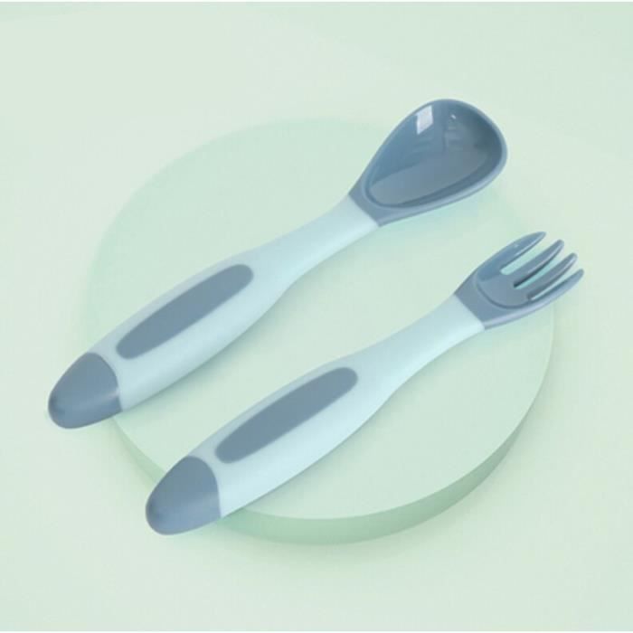 Kalavika 2pcs Precuillere D Apprentissage Pour Bebe Cuillere Fourchette Couverts Pliable Avec Boite De Rangement Voyage Bleu Cdiscount Puericulture Eveil Bebe