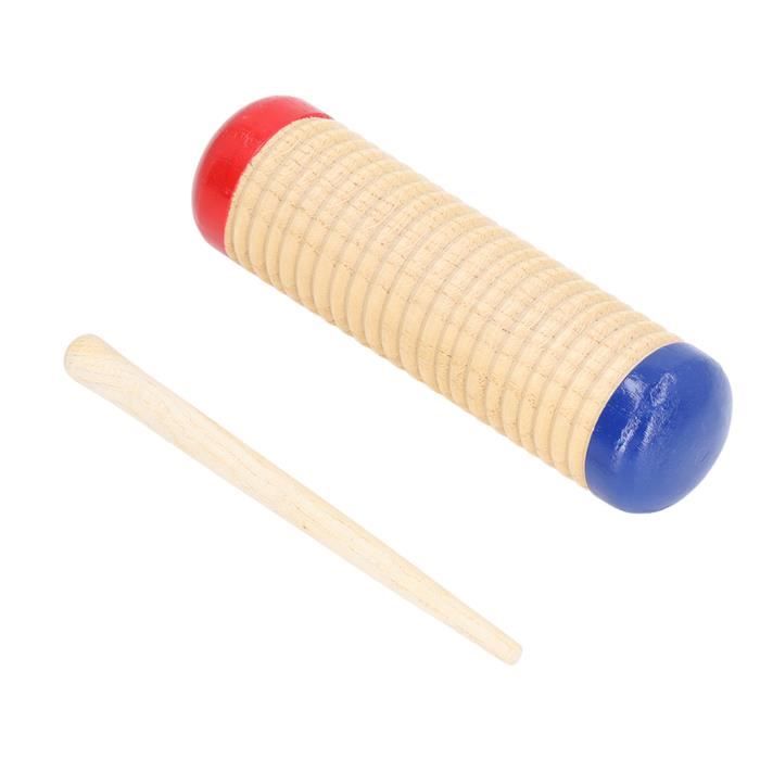 Guiro en bois Guiro Percussion Instrument Surfaces brillantes Bâton en