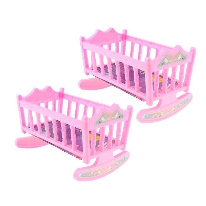 Vetement Accessoire Poupon Lit De Poupee 2 Pieces Achat Vente Lit Bebe Cdiscount