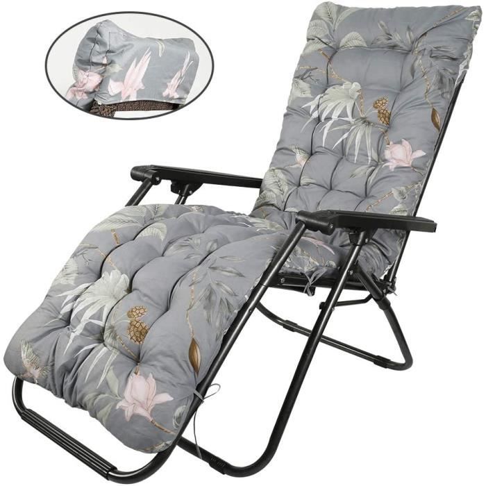 Coussin De Chaise Longue Rayé Jaune - 45 X 120 Cm - Pour Jardin, Plage, Terrasse - 7