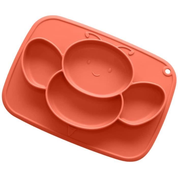 Assiette A Ventouse Pour Bebe Vaisselle Alimentaire Pour Tout Petits Ustensiles De Cuisine Pour Nourrissons Rouge Cdiscount Puericulture Eveil Bebe