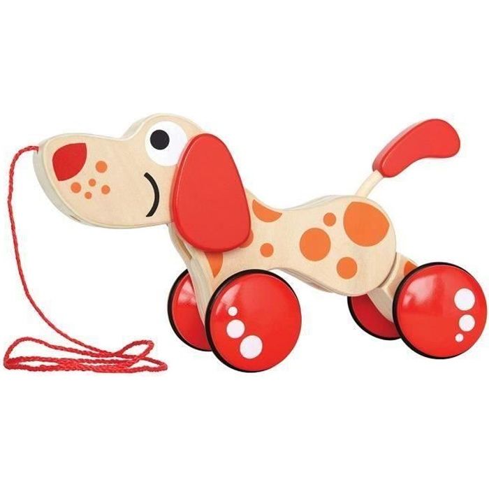 Jouet en bois pour chien en forme de poussette pour le bébé puzzle