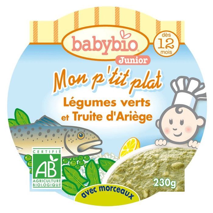 Assiette Légumes Truite Aneth - Babybio - Bio - 230g - Dès 12 mois