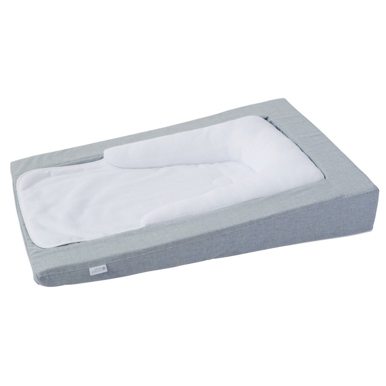 CANDIDE - Matelas À Langer Douillet Évolutif, 0-36 mois , Antidérapant, Déperlant, Fabriqué En France, 70x50x10cm (Gris Chiné)