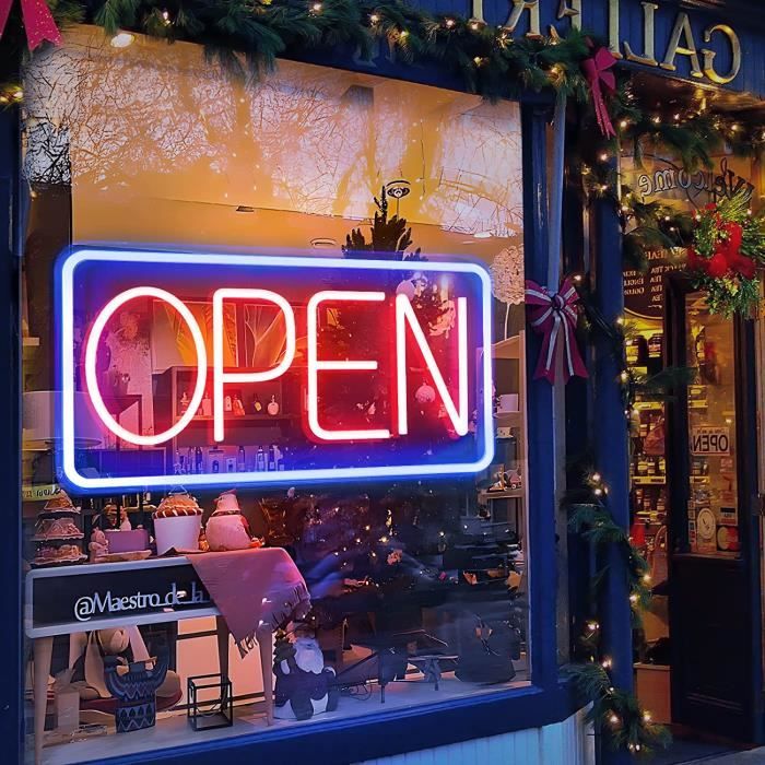 Open Sign Neon Lights LED Store OPEN Business Signs Tenture murale Nuit Lampe Maison Pour Bars