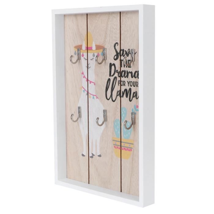 Armoire à Clés Avec Cadre Photo Blanc - Armoire À Clés - Porte-clés - Organisateur De Clés