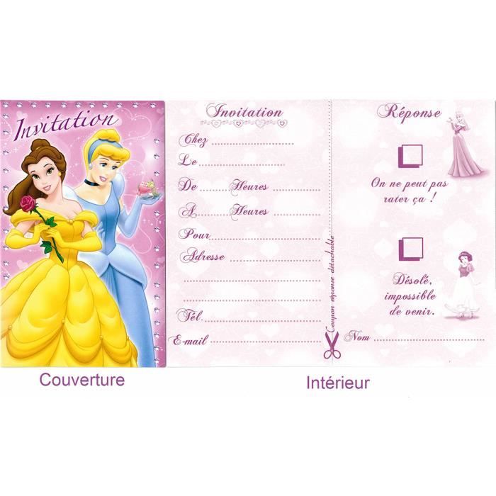 Invitation Princesse Cdiscount Invitation Princesse Cdiscount