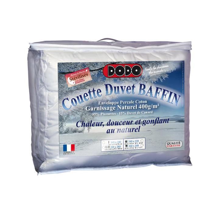 Couette DODO Naturelle Duvet BAFFIN - 220x240cm