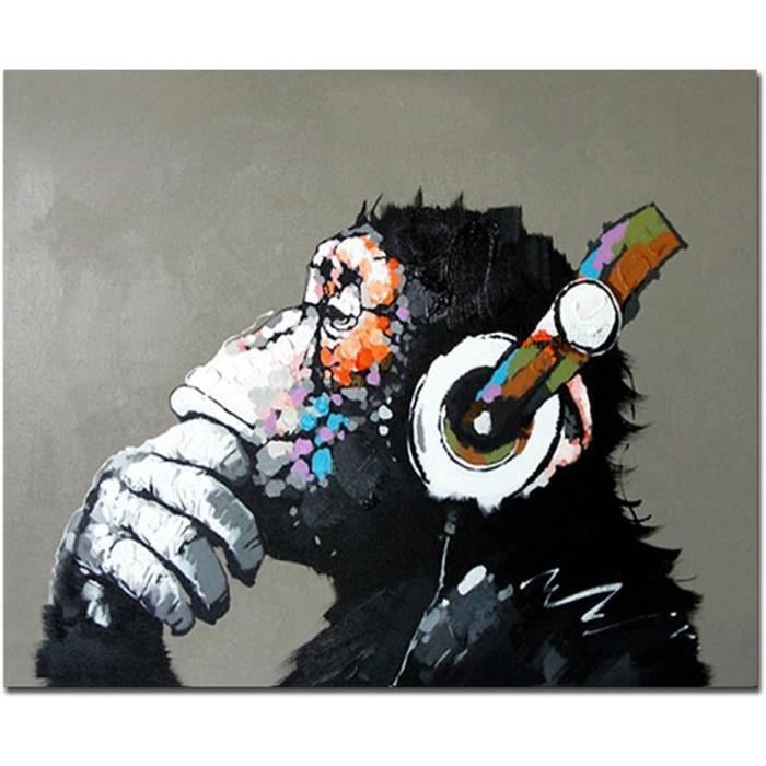 Peinture Par Numéros Banksy Chaussures De Rue - Kit Complet Toile 40,6x50,8 Cm Pour Adultes & Enfants Débutants
