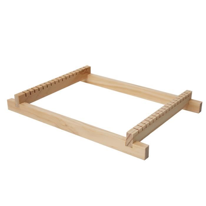 Métier à Tisser En Bois Pour Enfants - Cadre 25x28 Cm Avec Laine Colorée, Peigne Et Navette, Activité Créative DIY